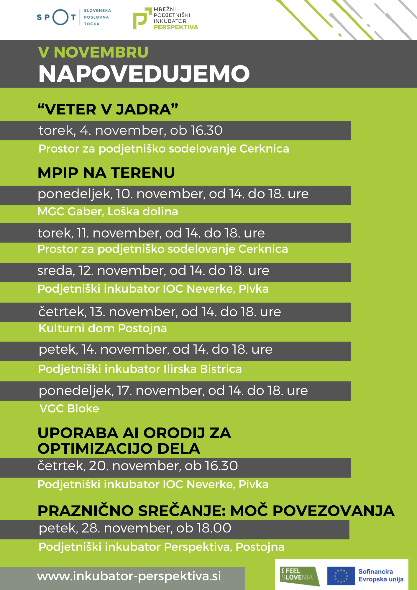 MPIP napovednik za november 2025